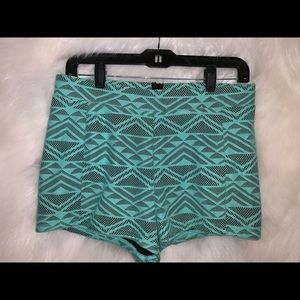Never Worn- High Waisted Tribal Print Shorts